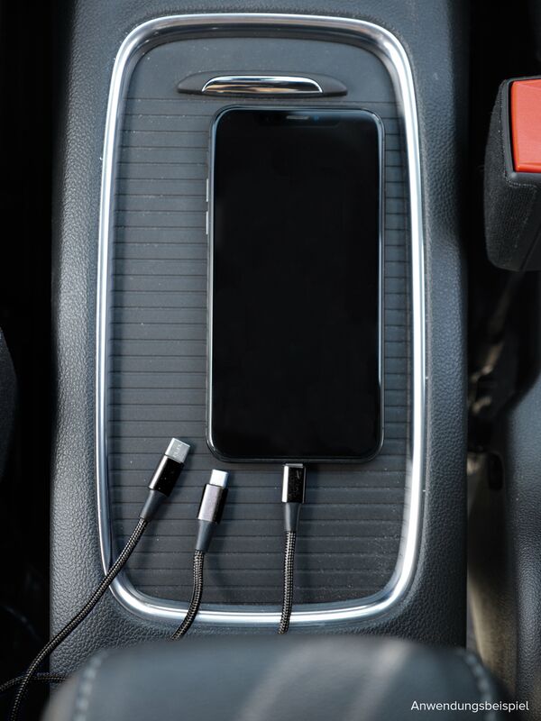 Smrter Hydra Ultra 5in1 Nylon-Ladekabel schwarz 