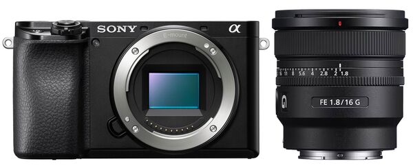 Sony Alpha 6100a (ILCE-6100A) + SEL 16mm f/1.8 G  schwarz