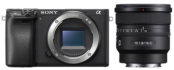 Sony Alpha 6400a (ILCE-6400A) + SEL 16mm f/1.8 G  schwarz