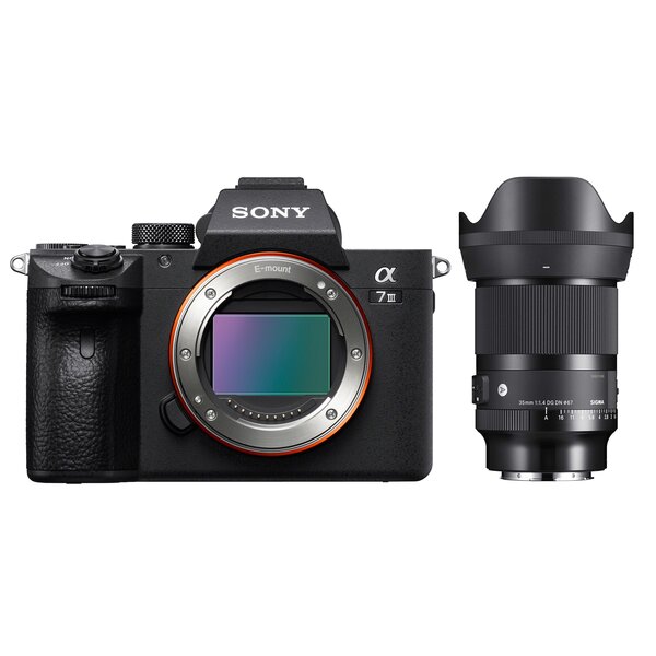 Sony Alpha 7 III (ILCE-7M3) Gehäuse + Sigma 35mm f/1,4 DG DN ART 