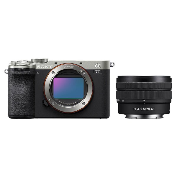 Sony Alpha 7C II (ILCE-7CM2) Gehäuse + SEL 28-60mm  silber