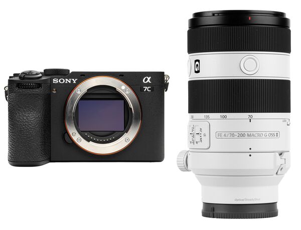Sony Alpha 7C II (ILCE-7CM2) + SEL SEL 70-200mm f/4,0 OSS G II  schwarz