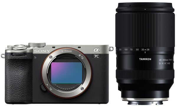 Sony Alpha 7C II (ILCE-7CM2) + Tamron 28-300mm f/4-7,1 Di III VC VXD  silber