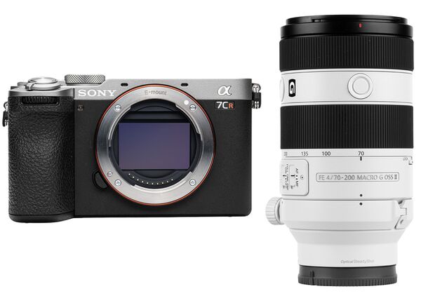 Sony Alpha 7C R (ILCE-7CR) + SEL 70-200mm f/4,0 OSS G II  silber