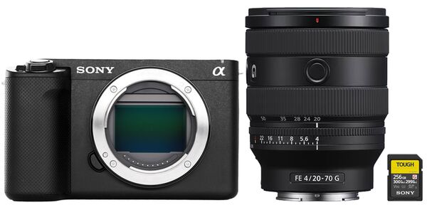 Sony Alpha ZV-E1 + SEL 20-70mm f/4.0 G + Speicherkarte UHS-II R300 TOUGH 256 GB 