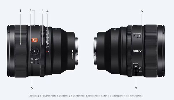 Sony SEL 85mm f/1,4 GM II  Sony  FE-Mount