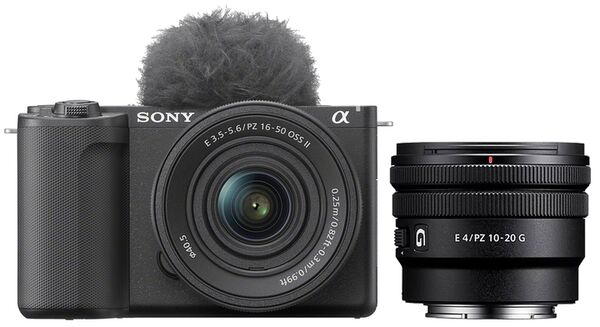 Sony Vlog-Kamera Alpha ZV-E10 II + SEL 16-50mm PZ OSS II + SEL 10-20mm f/4.0 G PZ 
