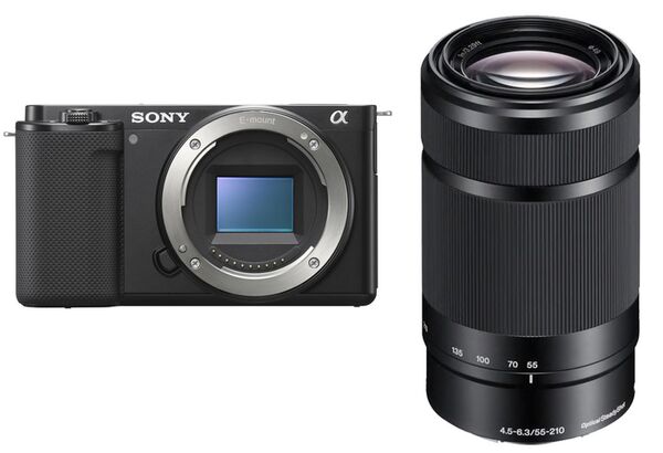 Sony Vlog-Kamera Alpha ZV-E10 + SEL 55-210mm f/4,5-6,3 OSS 