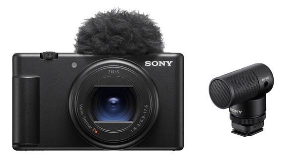 Sony Vlog-Kamera ZV-1 II + Bluetooth Mikrofon ECM-G1 