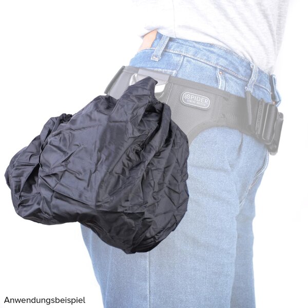 SPIDER HOLSTER Regenschutzhaube mit Clip für SpiderPro, Spider X und Black Widow Belt oder Hosengürtel 