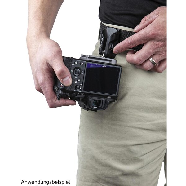 SPIDER HOLSTER X Holster Set - Leichtes Hüft-Tragesystem mit Holster und Kameraplatte für spiegellose Kamera 