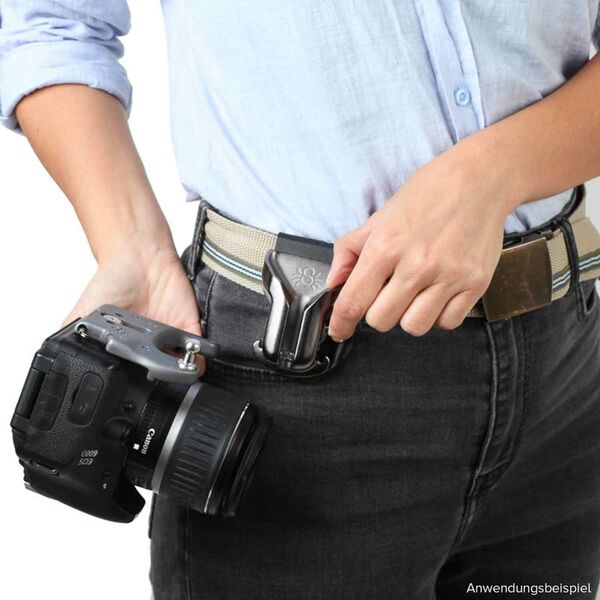 SpiderPro Holster Set V2 Hüft-Tragesystem mit Holster, Kameraplatte und Pin für eine professionelle DSLR-Kamera 