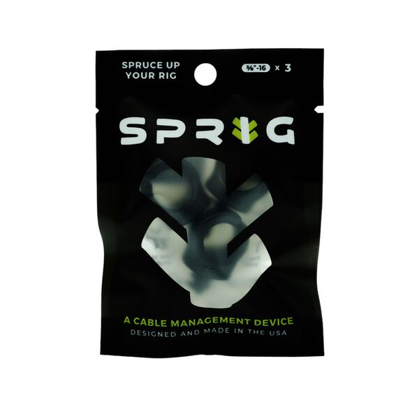 Sprig 3er Pack (3/8 -16) Kabel- Management  Black