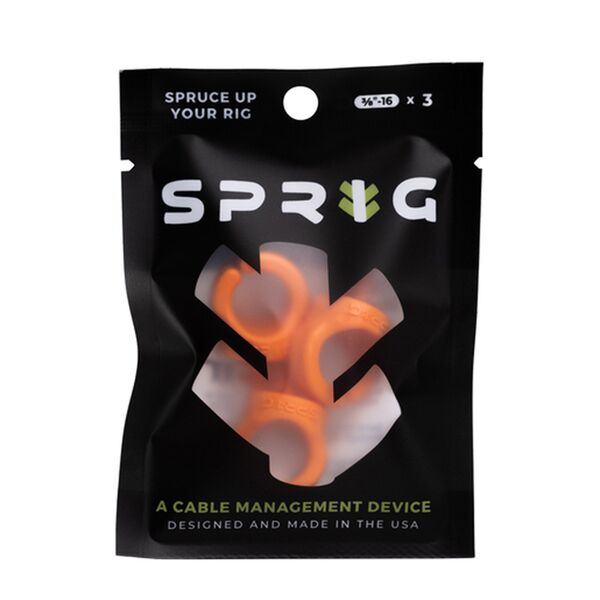Sprig 3er Pack (3/8 -16) Kabel- Management  Orange