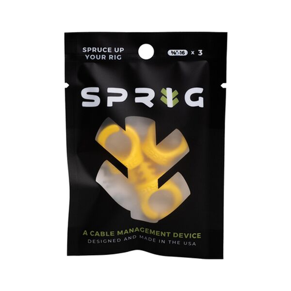 Sprig 3er Pack (3/8 -16) Kabel- Management  Yellow