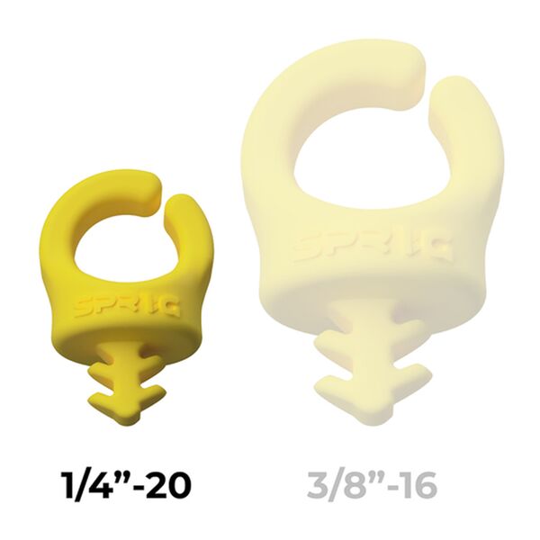 Sprig 6er Pack (1/4 -20) Kabel- Management  Yellow