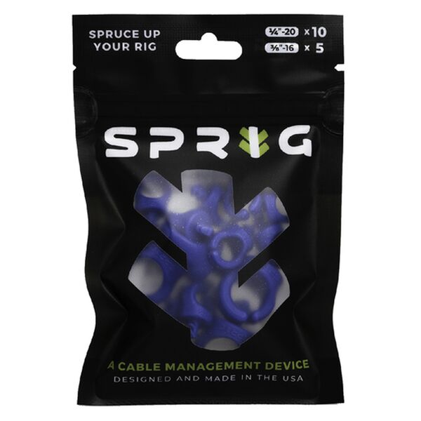 Sprig Value Pack (10x1/4 +5x3/8 ) Kabel-Management  Blue