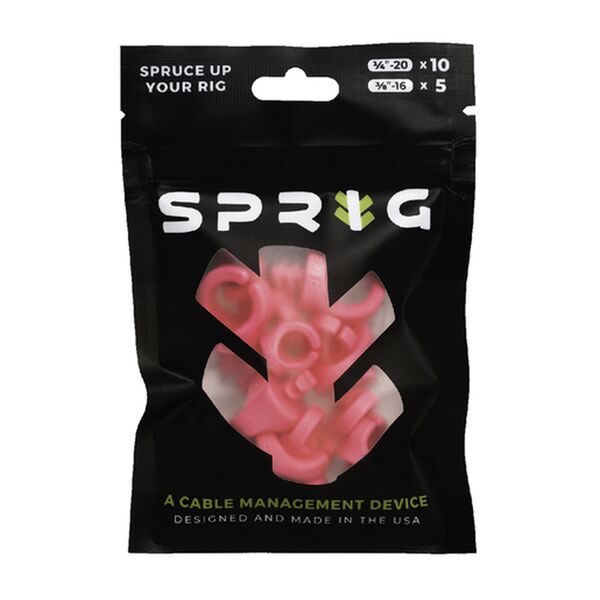 Sprig Value Pack (10x1/4 +5x3/8 ) Kabel-Management  Pink