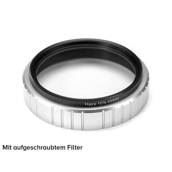 Squarehood Adapter Ring (X100VI)  geriffelt Silber