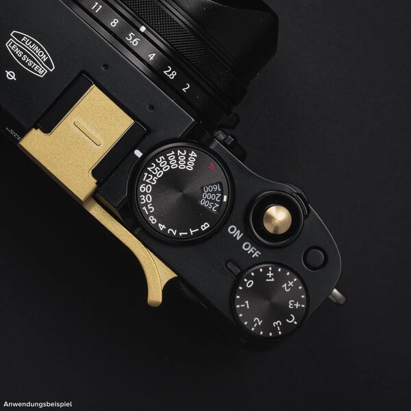 Squarehood Auslöseknopf Soft Mini  glatt Messing