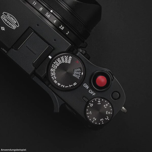 Squarehood Auslöseknopf Soft Mini  glatt Rot