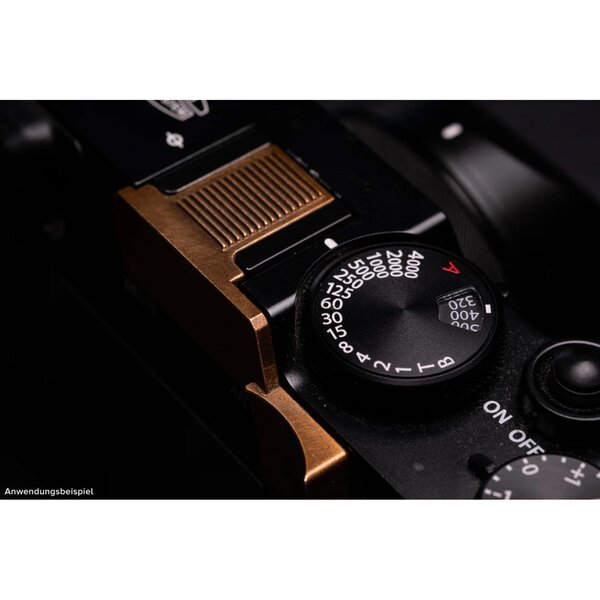 Squarehood Daumenauflage - X100VI  geriffelt Messing