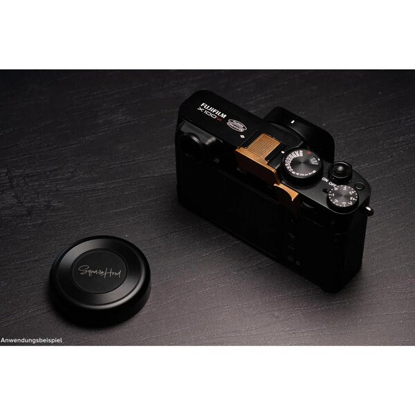 Squarehood Daumenauflage - X100VI  geriffelt Messing