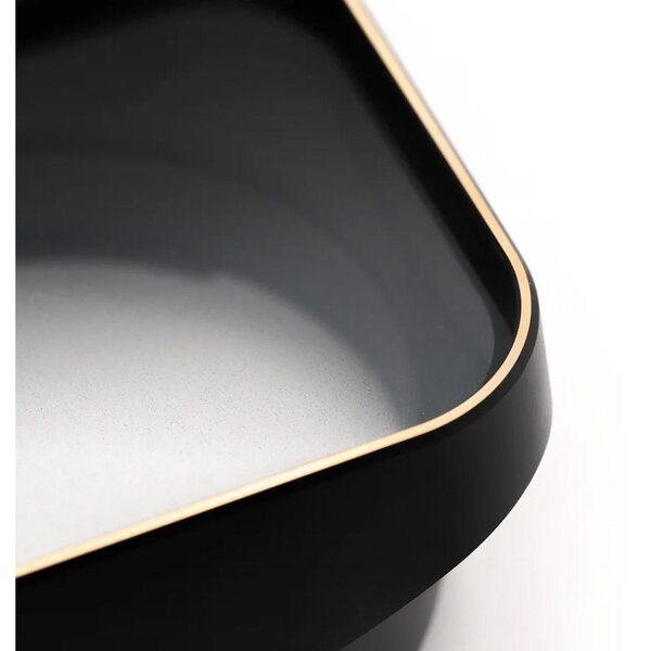 Squarehood Gegenlichtblende Ricoh GR Glass III X  Haze - Gold Rim