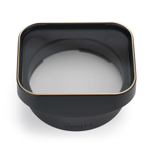 Squarehood Gegenlichtblende Ricoh GR III Glass  Clear Gold Rim