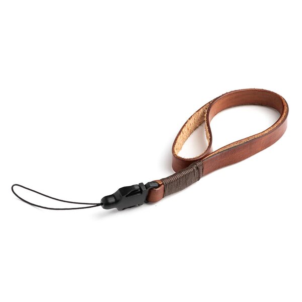 Squarehood Handschlaufe aus Leder  Braun