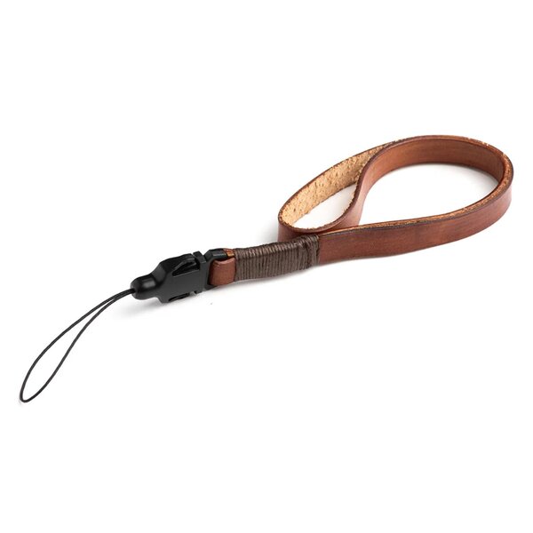 Squarehood Handschlaufe aus Leder  Braun