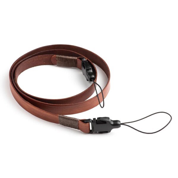 Squarehood Kameragurt aus Leder  Braun