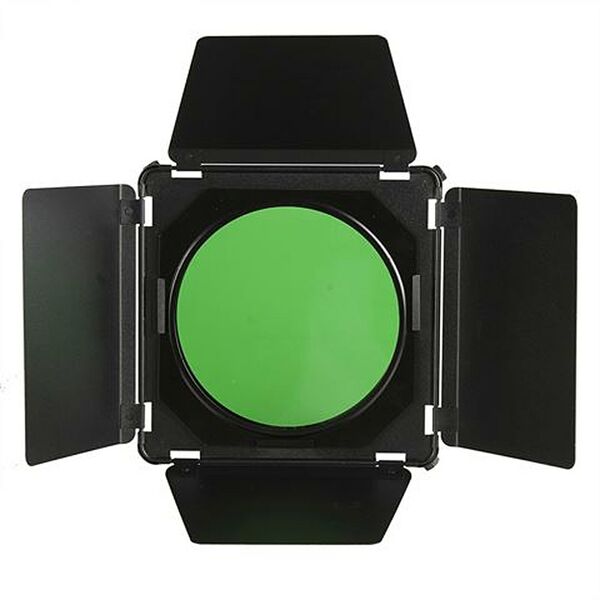 StudioKing Barndoors SK-BD18 w/ Colour Filters And Grid 