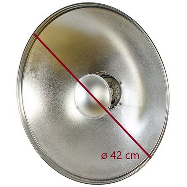 StudioKing Beauty Dish Silber mit Waben  SK-BD420 42 cm