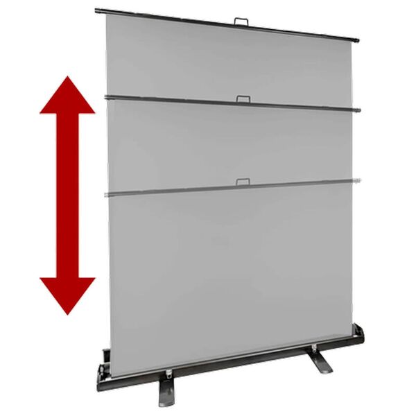 StudioKing Roll-Up Hintergrundschirm FB-150200FGR  150x200 cm Grau