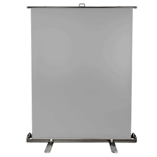 StudioKing Roll-Up Hintergrundschirm FB-150200FGR  150x200 cm Grau