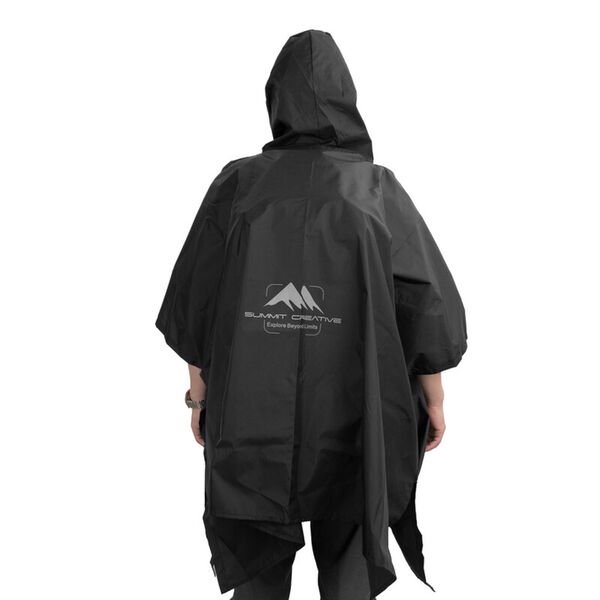 Summit-Creative Regenponcho  schwarz