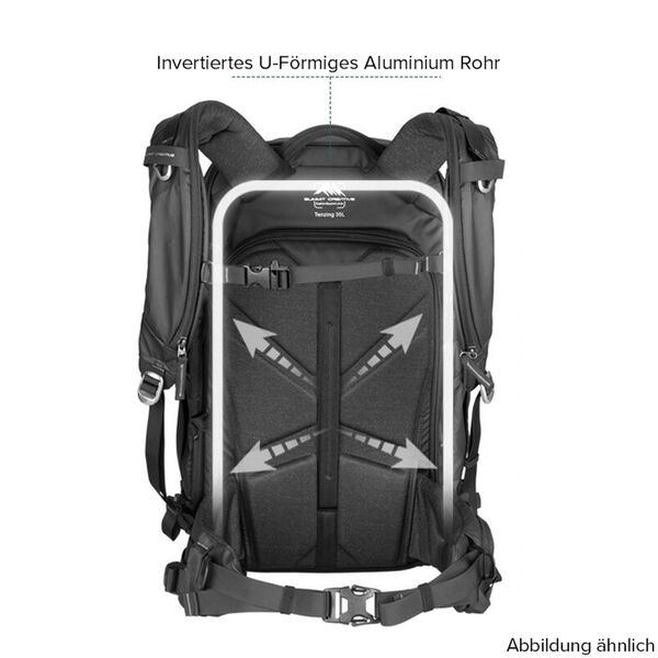Summit-Creative Tenzing Zip Top Backpack  25 Liter schwarz