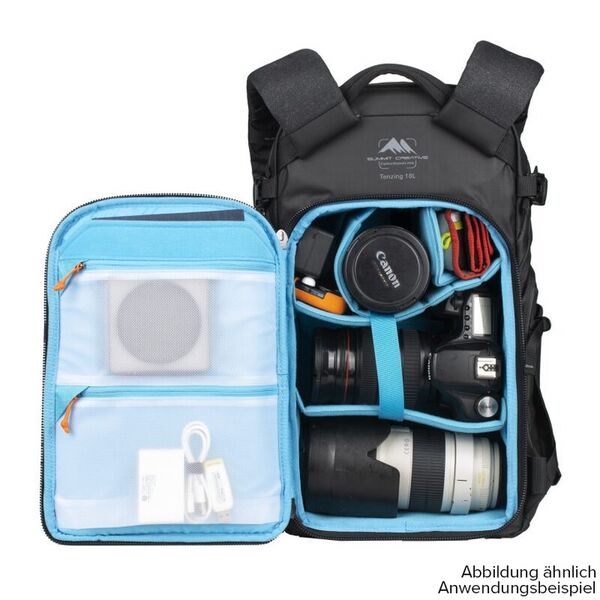 Summit-Creative Tenzing Zip Top Backpack  25 Liter schwarz