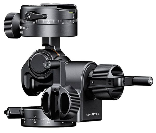 Sunwayfoto GH-PRO II+ 3-Way Geared Tripod Head Include Arca Swiss Plate DP-60G 