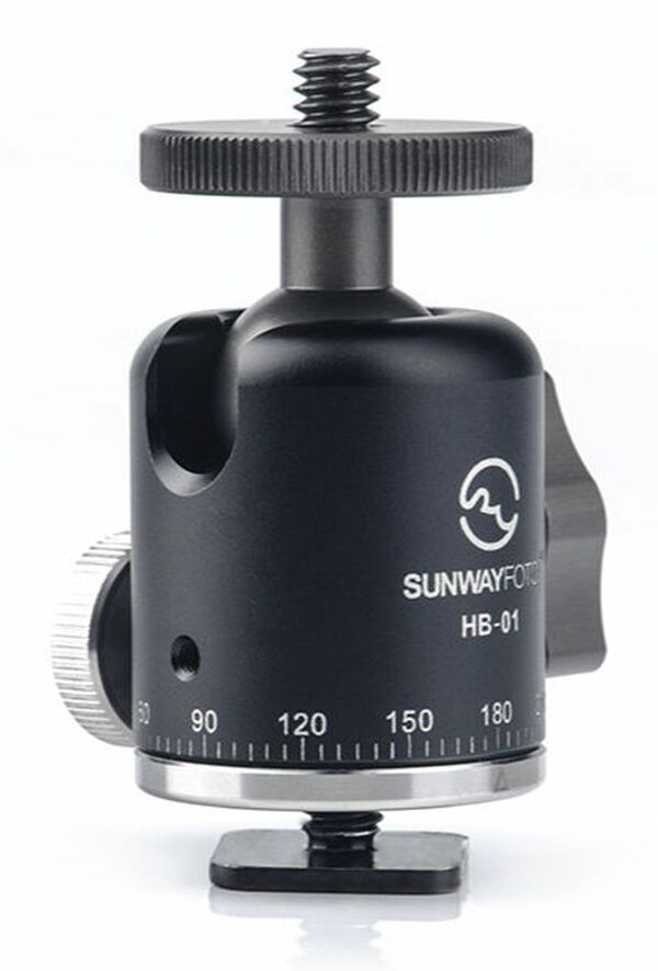 Sunwayfoto Kugelkopf Mini HB-01 inkl. Blitzschuhadapter 
