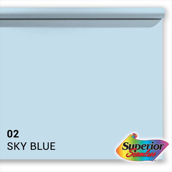 Superior Hintergrund Papier  2,72 x 11m 02 Sky Blue 