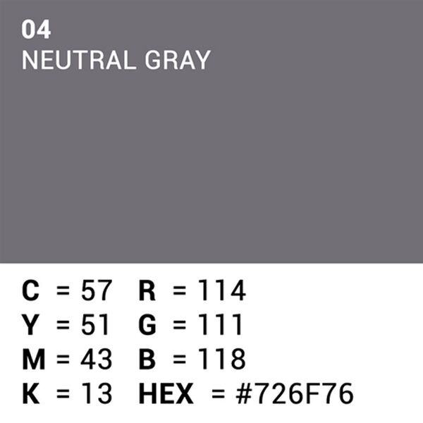 Superior Hintergrund Papier  2,72 x 11m 04 Neutral Grau