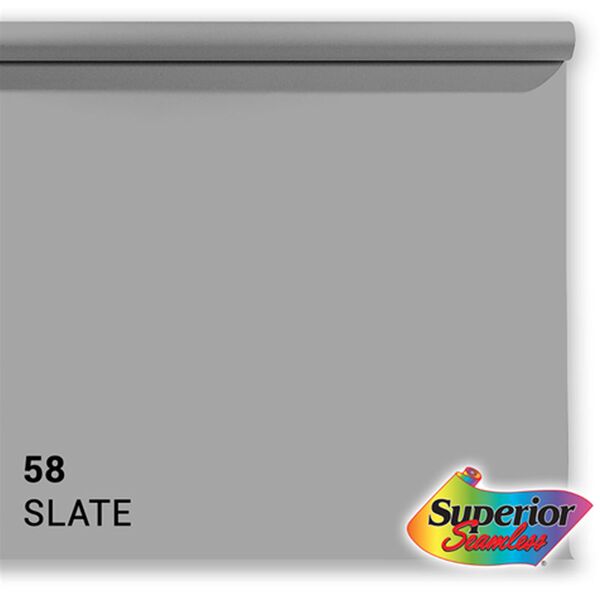 Superior Hintergrund Papier  2,72 x 11m 58 Slate Grey 