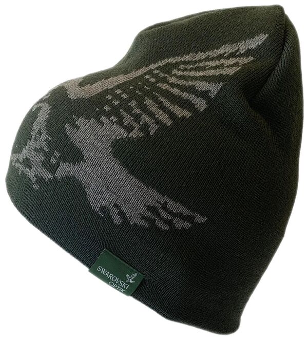 Swarovski Hawk merino beanie  grün