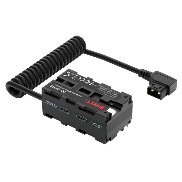 SWIT DB-DF570 - doppelseitiger NP-F-Dummy-Akku mit USB-C 