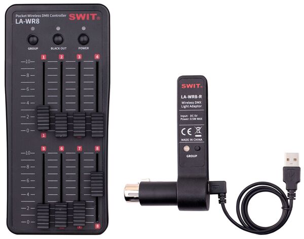 SWIT LA-WR8 Tx+3Rx - Pocket Wireless DMX Controller Bundle 