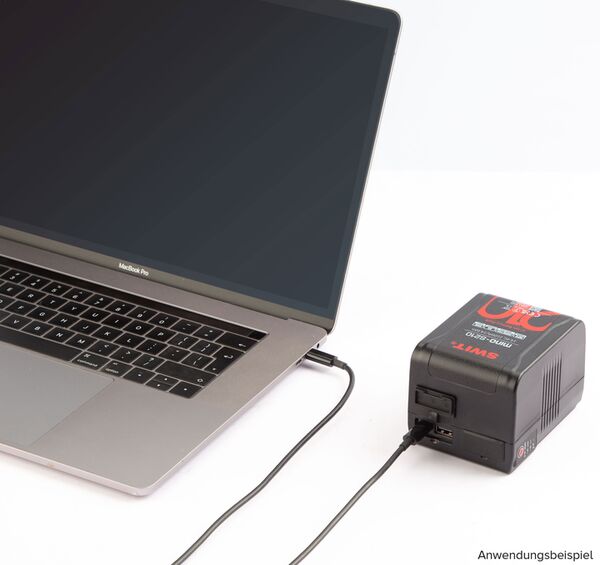 SWIT Mino-S210 | USB-C, tiny size with 210Wh pocket mini battery, USB-A/USB-C/D-tap, V-Mount, also ideal for long term use or high power draw lights 