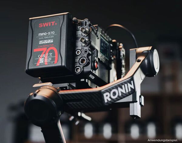 SWIT Mino-S70 | USB-C, tiny size with 70Wh pocket mini battery, USB-A/USB-C/D-tap, V-Mount, also ideal for long term use or high power draw lights 