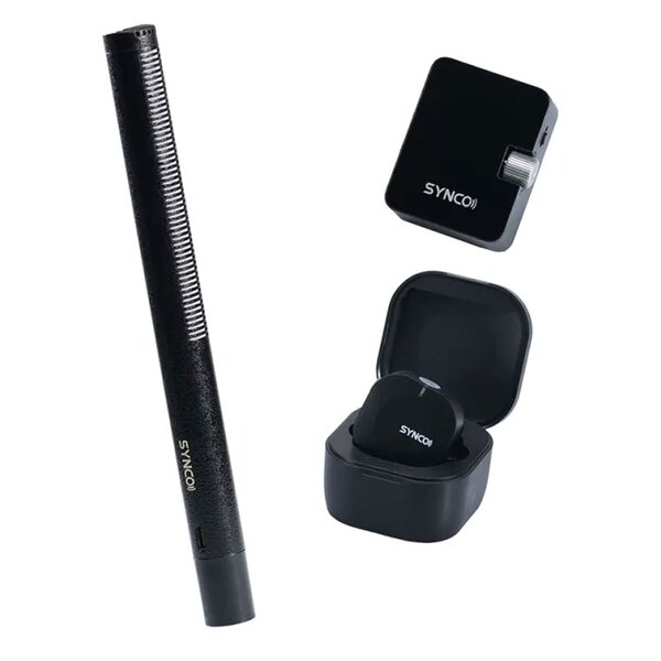 SYNCO D2 Wireless Combo (1 Lavalier+ 1 Shotgun+ 1RX ) - D2 Wireless Shotgon Microphone 